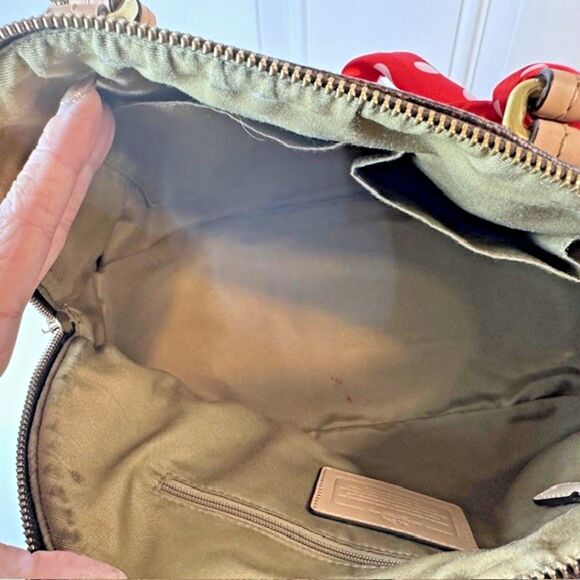 Coach Cora Domed Satchel F26184 Brown Coated Canvas/Leather Handbag Purse - Picture 11 of 14